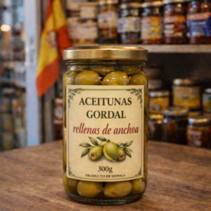 Aceitunas Gordal rellenas de anchoa 300g